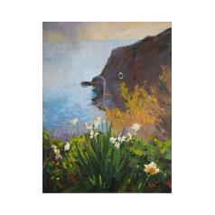 Prussia Cove with Narcissi
